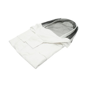 Bluza apicola alba cu masca de protectie tip gluga marimea XL - Img 5