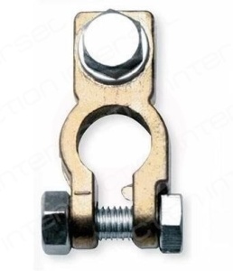 Borna acumulator camion MAN, cupru, minus "-"