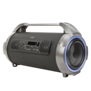 Boxa portabila PNI BoomBox BT240 stereo, 24W, cu Bluetooth, USB, slot card micro SD, radio FM, aux-in 3.5mm, functie karaoke, microfon cu fir, baterie reincarcabila, lumini led RGB, cablu USB si adapt - Img 5