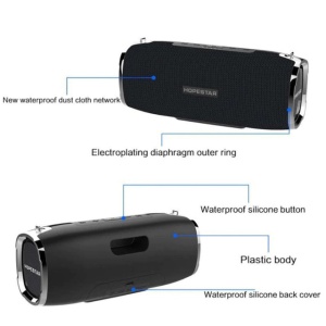 Boxa portabila PNI FunBox T19 2X10W, Bluetooth, Power Bank 6000mAh, Handsfree, IPX6, Negru - Img 4