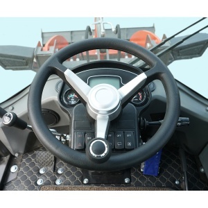 Buldoexcavator articulat compact 2.8T, motor diesel 50CP, cupa frontala si brat excavare spate THOR - Img 11