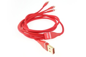 Cablu combinat Iphone/USB C/Micro USB 120cm - Img 2