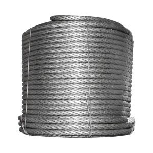 Cablu troliu otel 6x25, Fi 13mm cu inima metalica 45m/rola batut 0,95kg/1m - Img 4