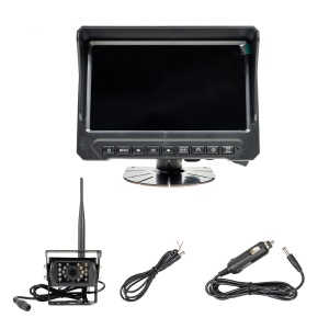 Camera de mers inapoi si monitor LCD wireless PNI TRK501 cu functie DVR, slot card micro SD, LED-uri IR, pentru camion - Img 7