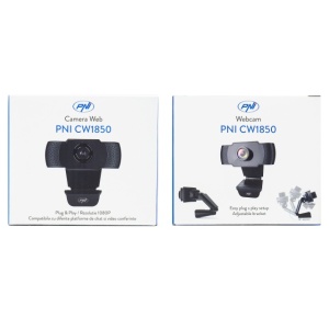 Camera Web PNI CW1850 Full HD 1080P 2MP, USB, clip-on, microfon stereo incorporat - Img 6