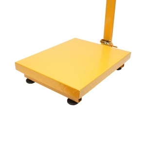 Cantar electronic de podea 350kg tip platforma 500x400mm cu brat pliabil, afisaj LCD - Img 9