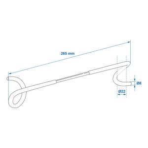 Carlig montaj pe stalp 26.5 cm - Img 4