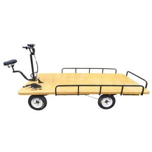 Carucior platforma electrica transport marfa 800W, 48V, 2.5x1.25m sarcina maxima 1000Kg THOR - Img 2