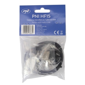 Casca cu microfon PNI HF15 cu 1 pin 3.5mm pentru statii radio GSM - Img 2