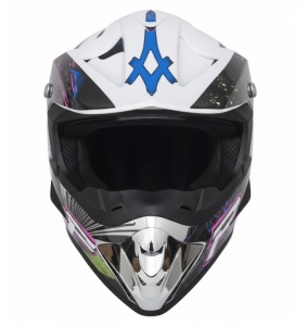 Cască Off-Road Motocross, ATV, MTB – Mărime L, Design Carbon multicolor
