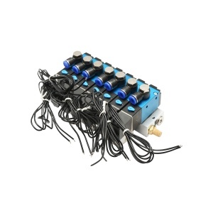 Caseta electroventil troliu CD Tractor Forestier 12V 5 inchis, 2 deschis