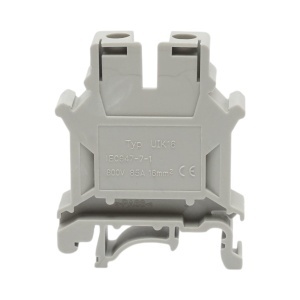 Clema de sir pe sina DIN 16mm² 85A 800V gri UK16N Longroad