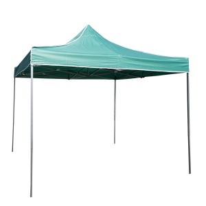Cort pavilion pliabil 3x3m verde impermeabil, inaltime reglabila, cadru metalic Breckner Germany - Img 3