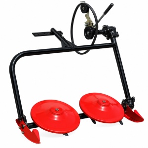 Cositoare rotativa cu 2 discuri pentru motocultor (prindere curea)