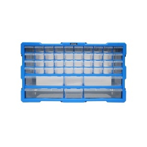 Cutie depozitare albastra din plastic modulara, 46 sertare 620x157x360mm Breckner Germany
