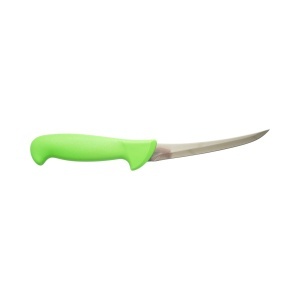 Cutit dezosat curbat profesional 15cm, lama otel 5Cr15MoV, maner Nylon verde Breckner Germany - Img 3