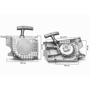 Demaror drujba metalic complet modele China 3800, 4100, 4500, 4600, 5200 THOR - Img 3
