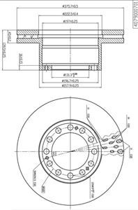 Disc frana SAF 375MM - Img 3