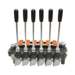 Distribuitor hidraulic cu 6 manete incluse debit 80L/min, 15 /+80 Breckner Germany - Img 4