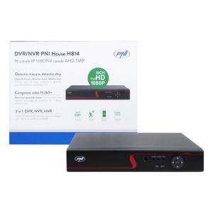 DVR / NVR PNI House H814 - 16 canale IP full HD 1080P sau 4 canale analogice 5MP - Img 3