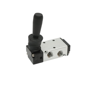 Electrovalva pneumatica cu maneta 3 circuite 1/4 inch 4H210-08 - Img 3
