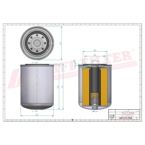 Filtru ulei SO 287 HIFI FILTER - Img 2