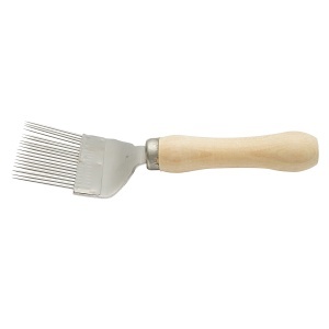 Furculita descapacit din inox cu maner de lemn 215mm - Img 2