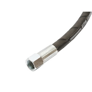 Furtun presiune 2SN DN10 sertizat cu capete fixate hidraulic L = 1000 mm (Reductie M20X20) - Img 4