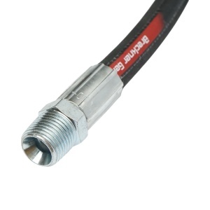 Furtun presiune sertizat pentru tiranti hidraulici 70cm cu armaturi 1/2 + 3/8 si supapa mos - Img 5