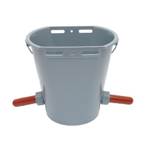 Galeata 8L cu 3 suzete pentru alaptat vitei adapatoare Breckner Germany - Img 2