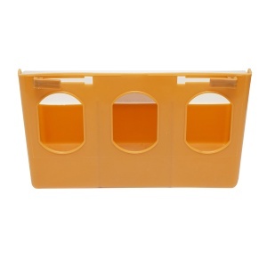 Hranitoare porumbei din plastic rabatabila, 3 compartimente 25x9x14cm - Img 2