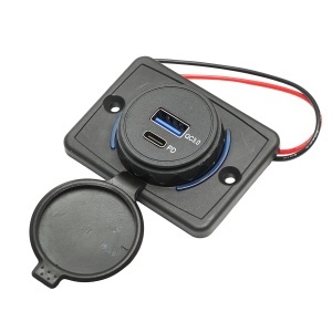 Incarcator auto universal dublu 12-24V, Tip C, USB Breckner Germany - Img 1