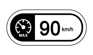 Indicator limitare viteza autocolant 90 km/ora
