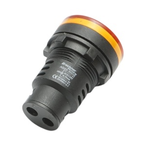 Indicator semnalizare LED galben 24V AC/DC 30mm Breckner Germany - Img 3
