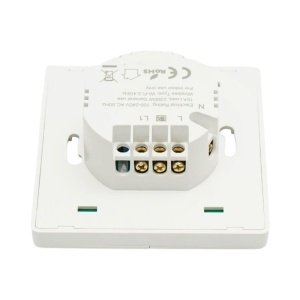 Intrerupator inteligent smart Wi-Fi dublu alb incastrat 100-240V, 10A, 2200W, aplicatie Tuya Smart Life, compatibil Alexa si Google Home 86x86x33mm - Img 4