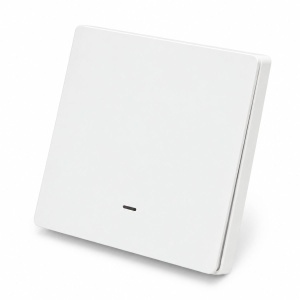 Intrerupator inteligent smart Wi-Fi simplu alb incastrat 100-240V, 10A, 2200W, aplicatie Tuya Smart Life, compatibil Alexa si Google Home 86x86x33mm