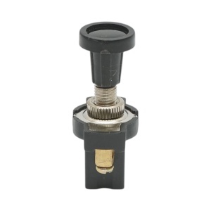 Intrerupator scurt 12V/5A pull switch ON/OFF cu piulita prindere metalica - Img 2
