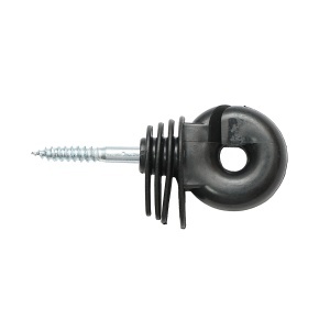 Izolator inelar compact negru fi 5.9mm 91x40mm gard electric Breckner Germany