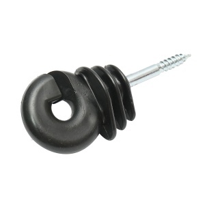 Izolator inelar Easy Drill negru fi 5.9mm 90x40 mm gard electric Breckner Germany - Img 3
