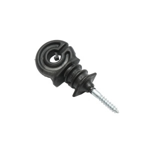 Izolator inelar PP ECO negru mat pentru fir gard electric Breckner Germany - Img 3