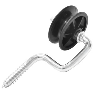Izolator negru cu fanta fi 6.9mm 107x54mm gard electric Thor - Img 3