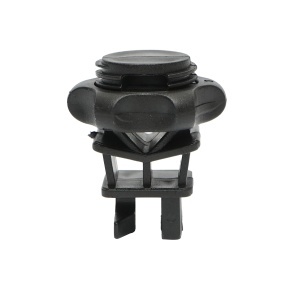 Izolator prindere cu filet negru pentru stalp metalic gard electric Breckner Germany