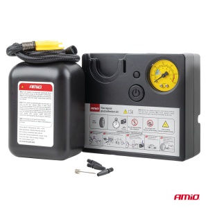 Kit reparatie anvelopa cu compresor 12V Amio - Img 6