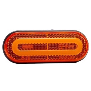 Lampa gabarit 121x47, LED, galbena, Fristom - Img 2