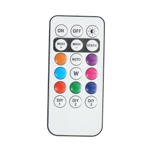 Lampa LED RGB stroboscopica cu telecomanda, 10 moduri, 8 culori, baterie litiu 150mAh reincarcabila USB-C IP65 - Img 4