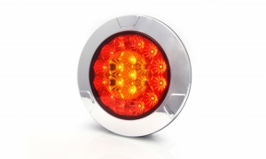 Lampa led rosie ROTUNDA 3 FUNCTII LUMINOASE fi 25 cm WAS