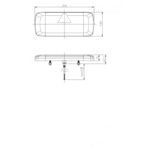 LAMPA LED STANGA SEMNALIZARE DINAMICA 6 FUNCTII - Img 3