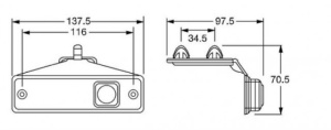 Lampa marcaj LED cu suport - Img 3