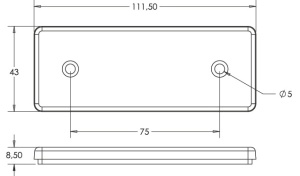 Lampa pozitie alba cu led - Img 2