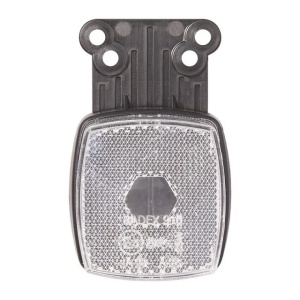 Lampa pozitie fata cu suport si reflector 66 x 62 mm alb - Img 2